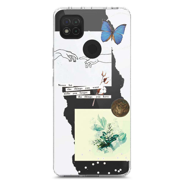 Aesthetic Collage Design - Design 3 - Soft Phone Case - Crystal Clear Case - Xiaomi Redmi 9C