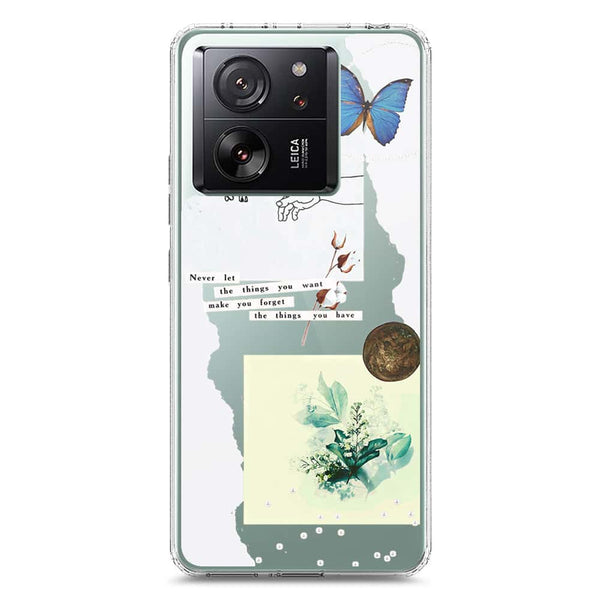 Aesthetic Collage Design - Design 3 - Soft Phone Case - Crystal Clear Case - Xiaomi 13T