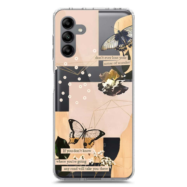 Aesthetic Butterfly Design - Design 4 - Soft Phone Case - Crystal Clear Case - Samsung Galaxy A04s