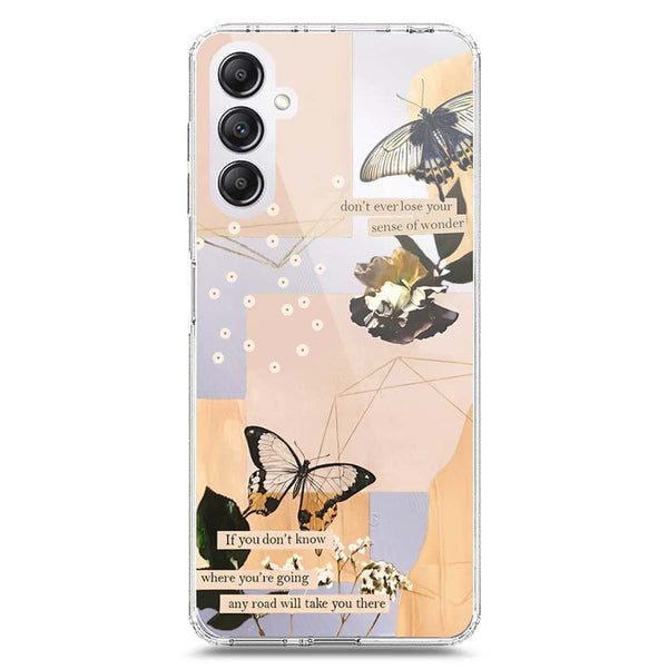 Aesthetic Butterfly Design - Design 4 - Soft Phone Case - Crystal Clear Case - Samsung Galaxy A14 5G