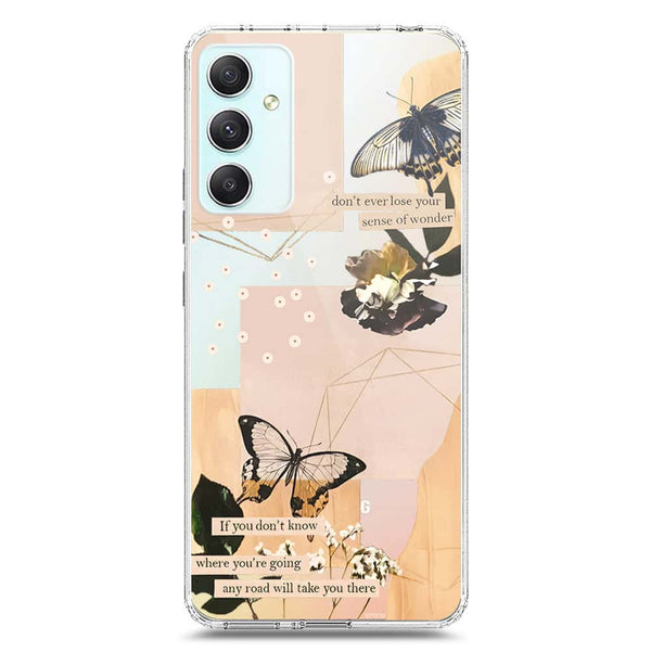 Aesthetic Butterfly Design - Design 4 - Soft Phone Case - Crystal Clear Case - Samsung Galaxy A34 5G