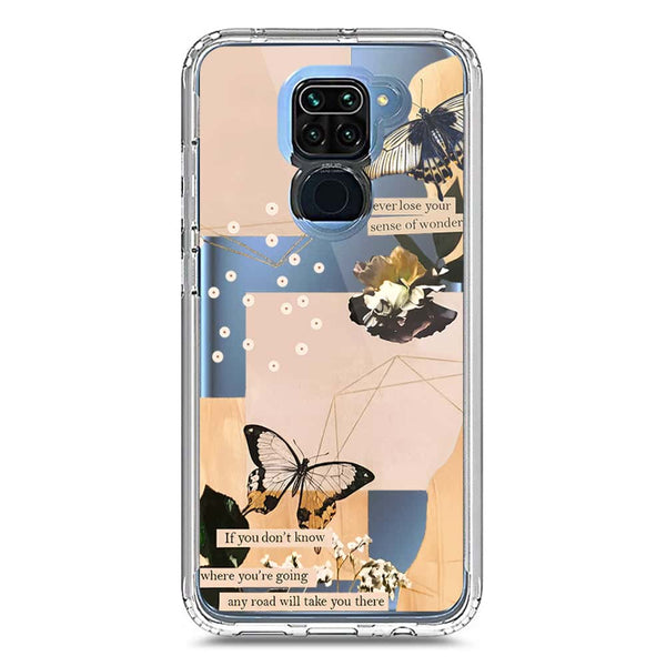 Aesthetic Butterfly Design - Design 4 - Soft Phone Case - Crystal Clear Case - Xiaomi Redmi 10X 4G