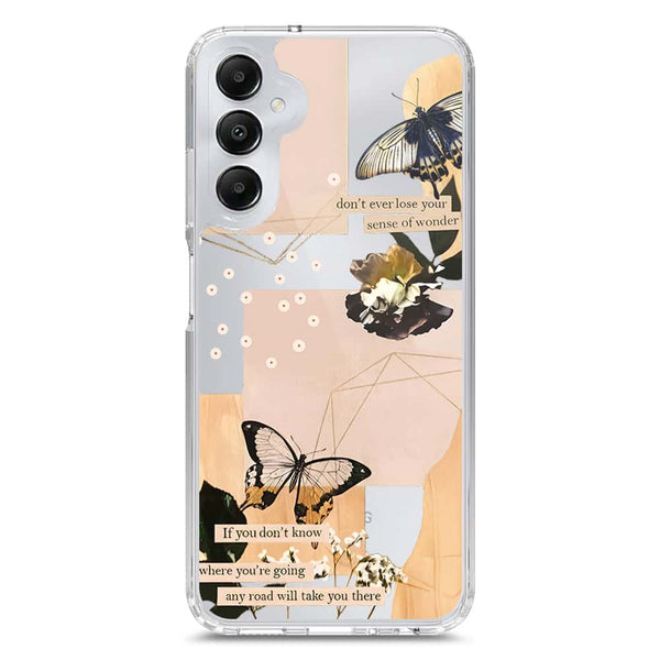 Aesthetic Butterfly Design - Design 4 - Soft Phone Case - Crystal Clear Case - Samsung Galaxy A05s