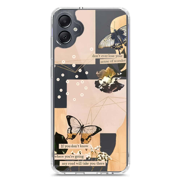 Aesthetic Butterfly Design - Design 4 - Soft Phone Case - Crystal Clear Case - Samsung Galaxy A05