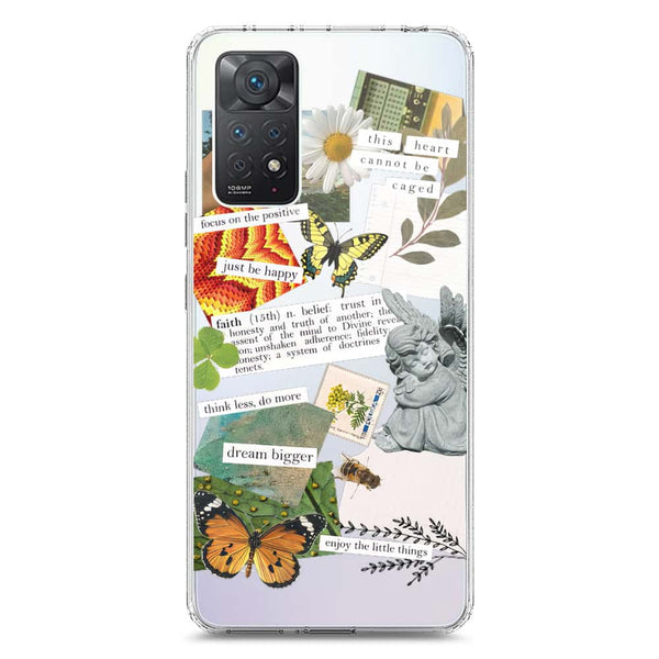 Aesthetic Scrap Design - Design 5 - Soft Phone Case - Crystal Clear Case - Xiaomi Redmi Note 11E Pro