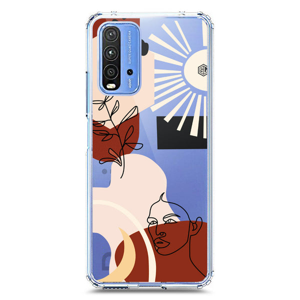 Aesthetic Modern Art Series - Design 1 - Soft Phone Case - Crystal Clear Case - Xiaomi Redmi 9T