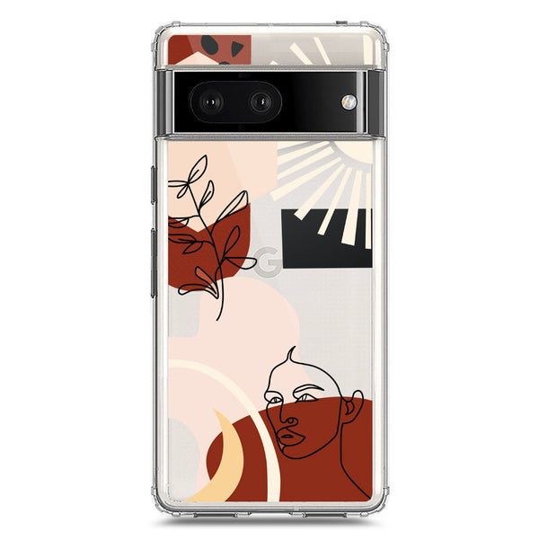 Aesthetic Modern Art Series - Design 1 - Soft Phone Case - Crystal Clear Case - Google Pixel 7