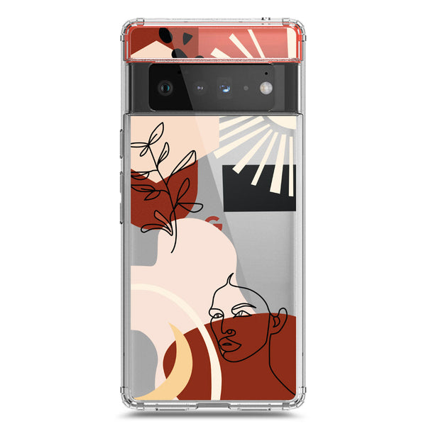 Aesthetic Modern Art Series - Design 1 - Soft Phone Case - Crystal Clear Case - Google Pixel 6 Pro