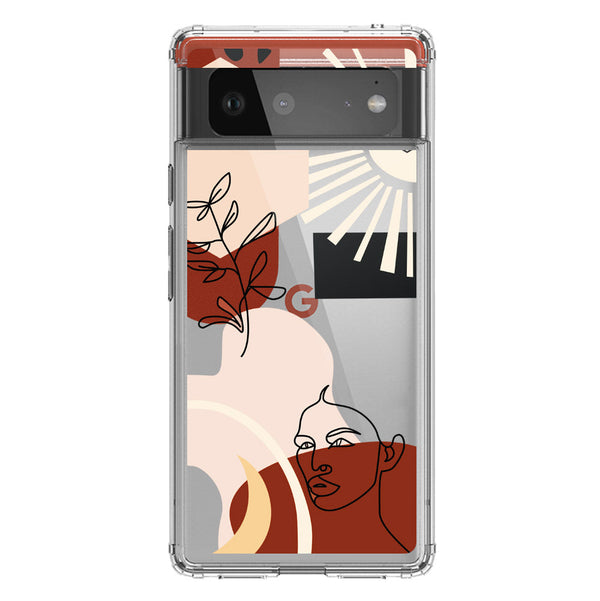 Aesthetic Modern Art Series - Design 1 - Soft Phone Case - Crystal Clear Case - Google Pixel 6