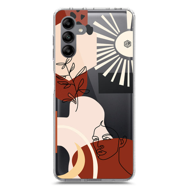 Aesthetic Modern Art Series - Design 1 - Soft Phone Case - Crystal Clear Case - Samsung Galaxy A04s