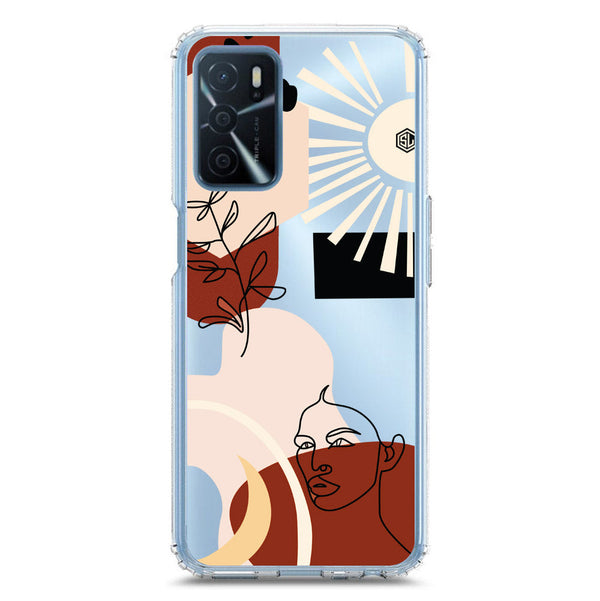 Aesthetic Modern Art Series - Design 1 - Soft Phone Case - Crystal Clear Case - Oppo A54s