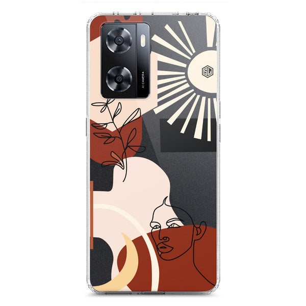 Aesthetic Modern Art Series - Design 1 - Soft Phone Case - Crystal Clear Case - Oppo A57 4G 2022