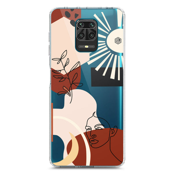 Aesthetic Modern Art Series - Design 1 - Soft Phone Case - Crystal Clear Case - Xiaomi Redmi Note 9 Pro