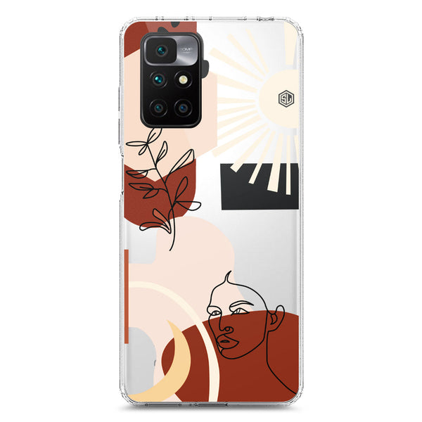 Aesthetic Modern Art Series - Design 1 - Soft Phone Case - Crystal Clear Case - Xiaomi Redmi 10 Prime