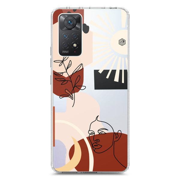 Aesthetic Modern Art Series - Design 1 - Soft Phone Case - Crystal Clear Case - Xiaomi Redmi Note 11E Pro