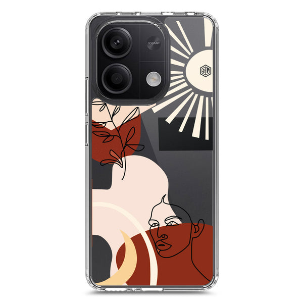 Aesthetic Modern Art Series - Design 1 - Soft Phone Case - Crystal Clear Case - Xiaomi Redmi Note 13