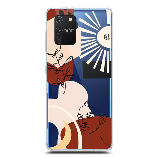 Aesthetic Modern Art Series - Design 1 - Soft Phone Case - Crystal Clear Case - Samsung Galaxy A91