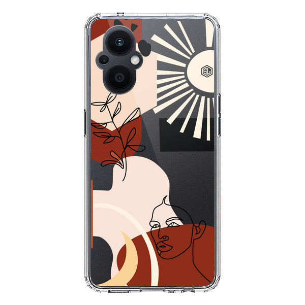 Aesthetic Modern Art Series - Design 1 - Soft Phone Case - Crystal Clear Case - Oppo F21 Pro 5G