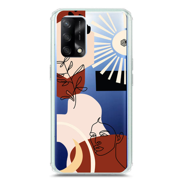 Aesthetic Modern Art Series - Design 1 - Soft Phone Case - Crystal Clear Case - Oppo A74