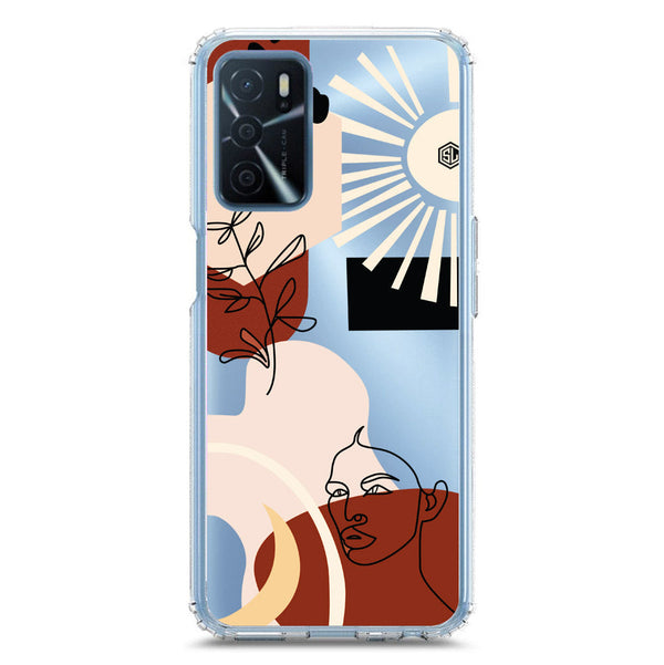 Aesthetic Modern Art Series - Design 1 - Soft Phone Case - Crystal Clear Case - Oppo A55