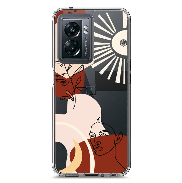 Aesthetic Modern Art Series - Design 1 - Soft Phone Case - Crystal Clear Case - OnePlus Nord N300