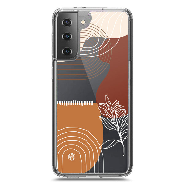 Aesthetic Modern Art Series - Design 2 - Soft Phone Case - Crystal Clear Case - Samsung Galaxy S21 Plus 5G