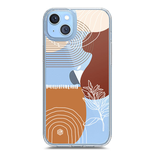 Aesthetic Modern Art Series - Design 2 - Soft Phone Case - Crystal Clear Case - iPhone 14 Plus