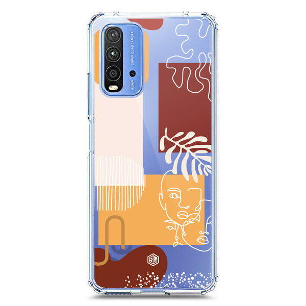 Aesthetic Modern Art Series - Design 3 - Soft Phone Case - Crystal Clear Case - Xiaomi Redmi 9T