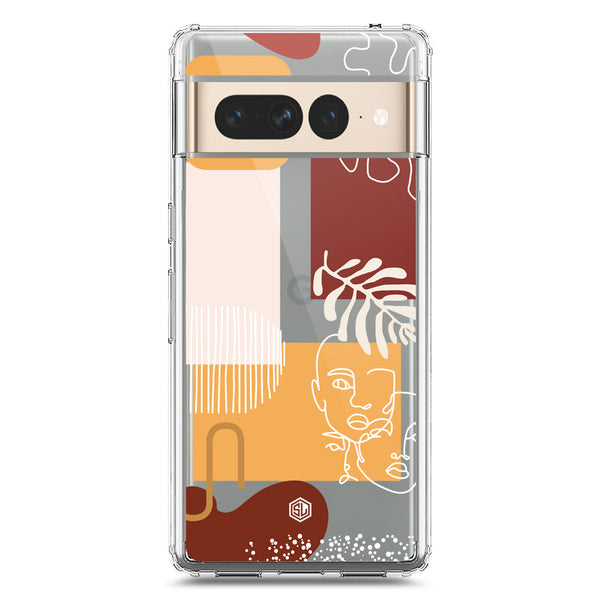 Aesthetic Modern Art Series - Design 3 - Soft Phone Case - Crystal Clear Case - Google Pixel 7 Pro