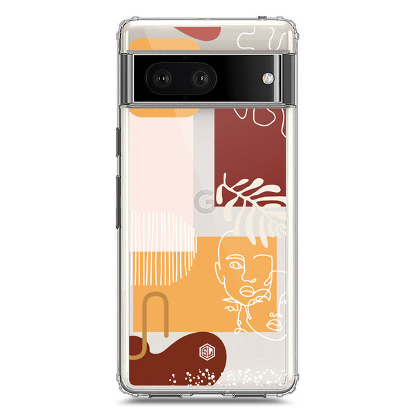 Aesthetic Modern Art Series - Design 3 - Soft Phone Case - Crystal Clear Case - Google Pixel 7