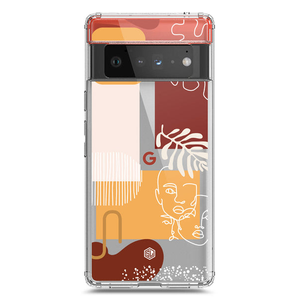 Aesthetic Modern Art Series - Design 3 - Soft Phone Case - Crystal Clear Case - Google Pixel 6 Pro
