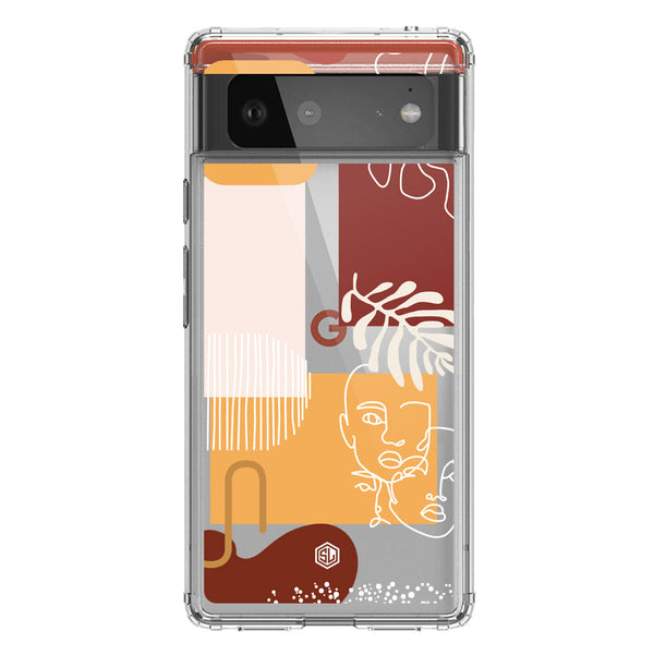 Aesthetic Modern Art Series - Design 3 - Soft Phone Case - Crystal Clear Case - Google Pixel 6