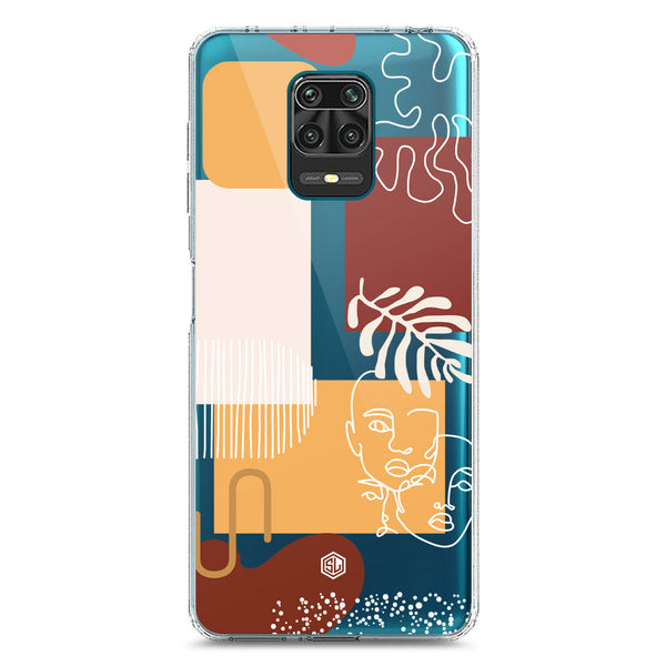 Aesthetic Modern Art Series - Design 3 - Soft Phone Case - Crystal Clear Case - Xiaomi Redmi Note 9 Pro