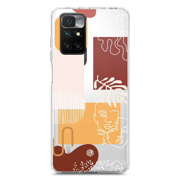 Aesthetic Modern Art Series - Design 3 - Soft Phone Case - Crystal Clear Case - Xiaomi Redmi 10 Prime