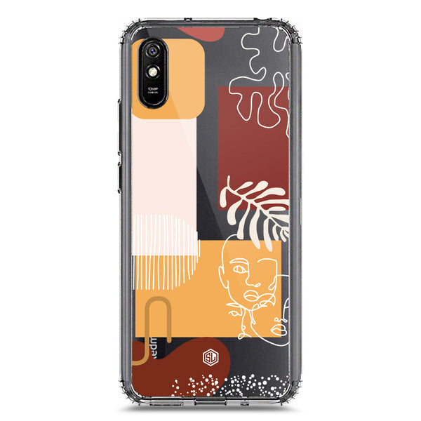 Aesthetic Modern Art Series - Design 3 - Soft Phone Case - Crystal Clear Case - Xiaomi Redmi 9i