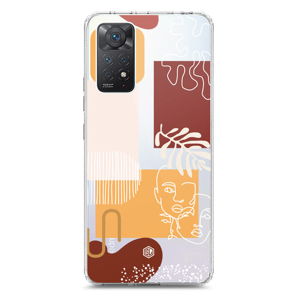 Aesthetic Modern Art Series - Design 3 - Soft Phone Case - Crystal Clear Case - Xiaomi Redmi Note 11E Pro