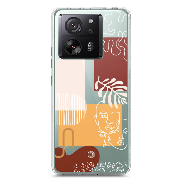 Aesthetic Modern Art Series - Design 3 - Soft Phone Case - Crystal Clear Case - Xiaomi 13T