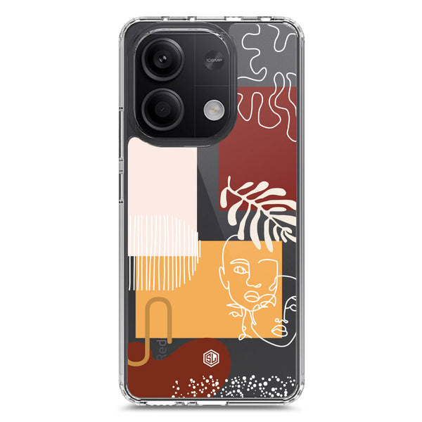 Aesthetic Modern Art Series - Design 3 - Soft Phone Case - Crystal Clear Case - Xiaomi Redmi Note 13