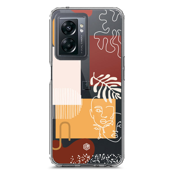 Aesthetic Modern Art Series - Design 3 - Soft Phone Case - Crystal Clear Case - OnePlus Nord N300