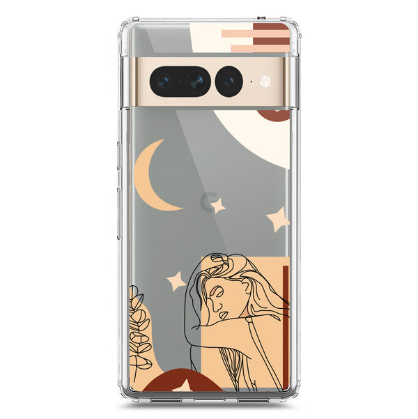 Aesthetic Modern Art Series - Design 4 - Soft Phone Case - Crystal Clear Case - Google Pixel 7 Pro