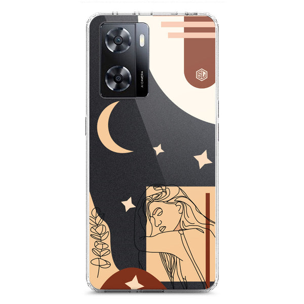 Aesthetic Modern Art Series - Design 4 - Soft Phone Case - Crystal Clear Case - Oppo A57 4G 2022