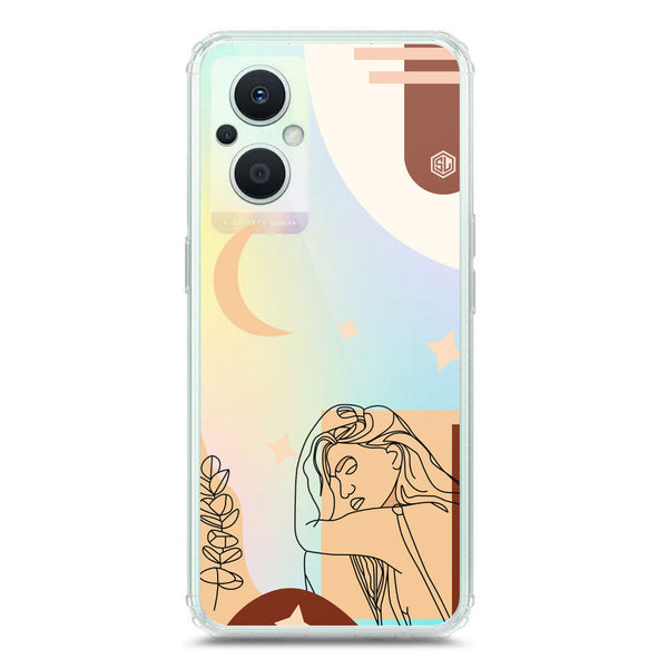 Aesthetic Modern Art Series - Design 4 - Soft Phone Case - Crystal Clear Case - Oppo Reno7 Z 5G