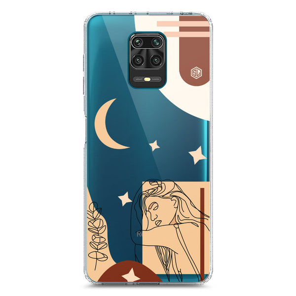 Aesthetic Modern Art Series - Design 4 - Soft Phone Case - Crystal Clear Case - Xiaomi Redmi Note 9 Pro