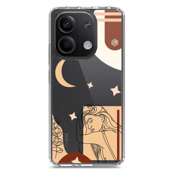 Aesthetic Modern Art Series - Design 4 - Soft Phone Case - Crystal Clear Case - Xiaomi Redmi Note 13