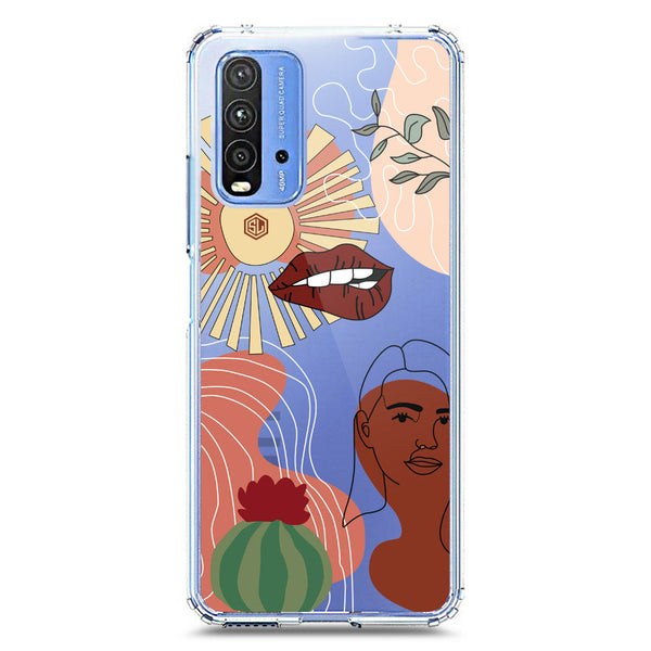 Aesthetic Modern Art Series - Design 5 - Soft Phone Case - Crystal Clear Case - Xiaomi Redmi 9T