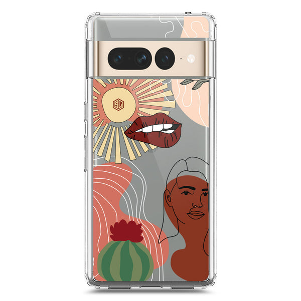 Aesthetic Modern Art Series - Design 5 - Soft Phone Case - Crystal Clear Case - Google Pixel 7 Pro