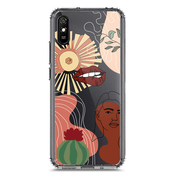 Aesthetic Modern Art Series - Design 5 - Soft Phone Case - Crystal Clear Case - Xiaomi Redmi 9i