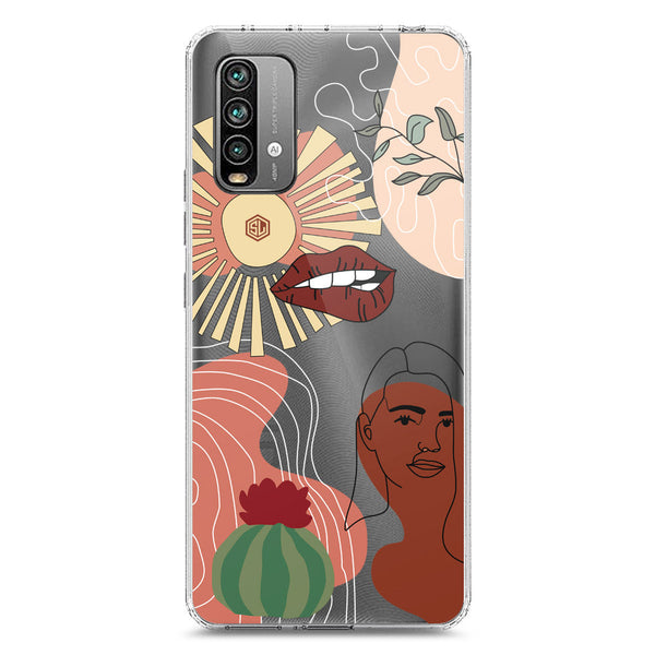 Aesthetic Modern Art Series - Design 5 - Soft Phone Case - Crystal Clear Case - Xiaomi Redmi Note 9 4G