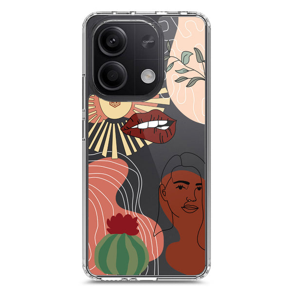 Aesthetic Modern Art Series - Design 5 - Soft Phone Case - Crystal Clear Case - Xiaomi Redmi Note 13