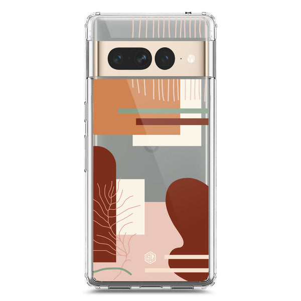 Aesthetic Modern Art Series - Design 6 - Soft Phone Case - Crystal Clear Case - Google Pixel 7 Pro